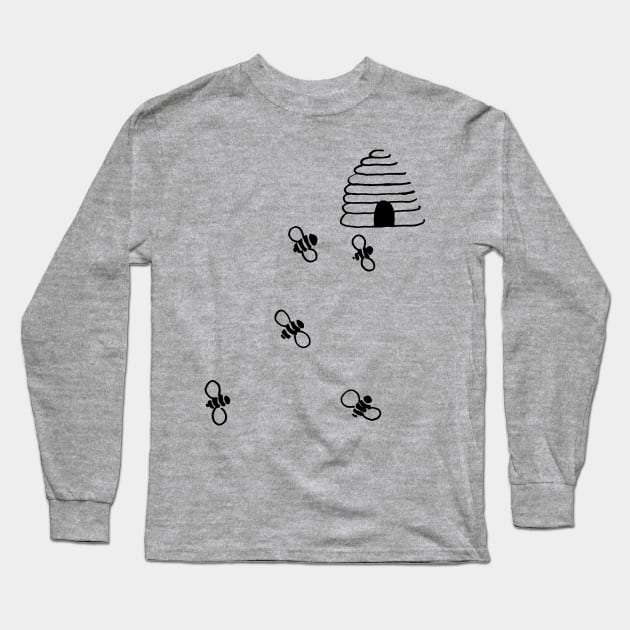 Beehive Long Sleeve T-Shirt by Ginny Bracht